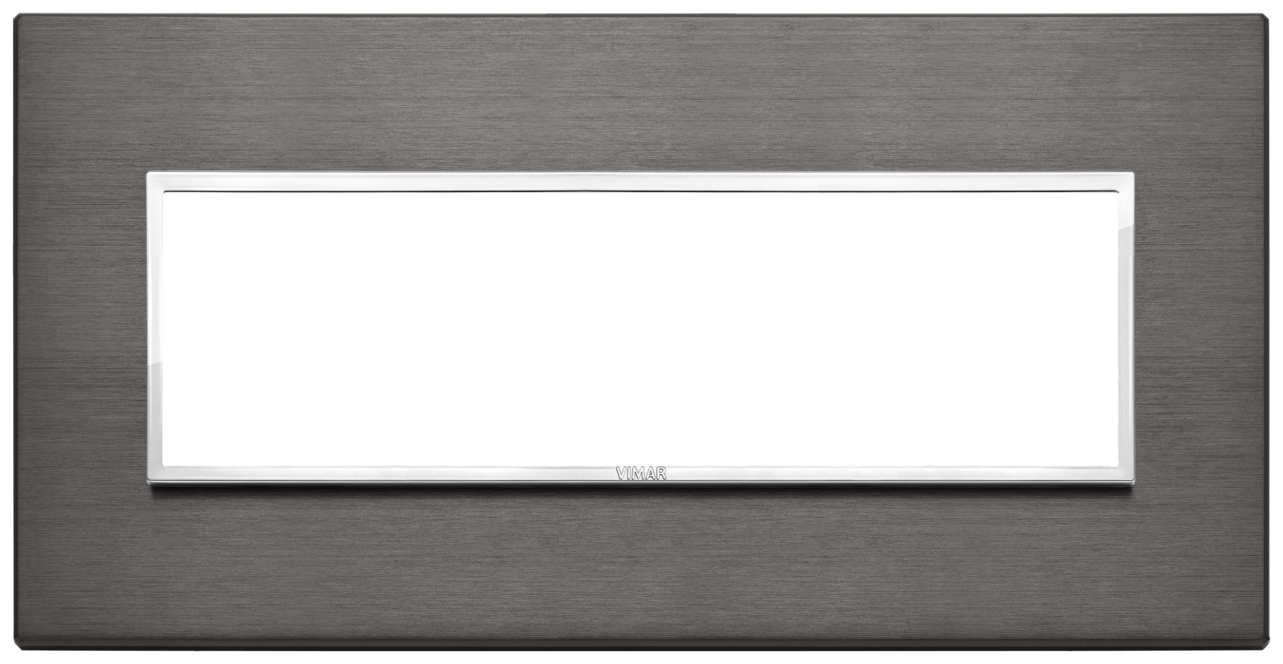 VIMAR - Placca 7M Grigio Lava - Moduli Alluminio Anodizzato Primari