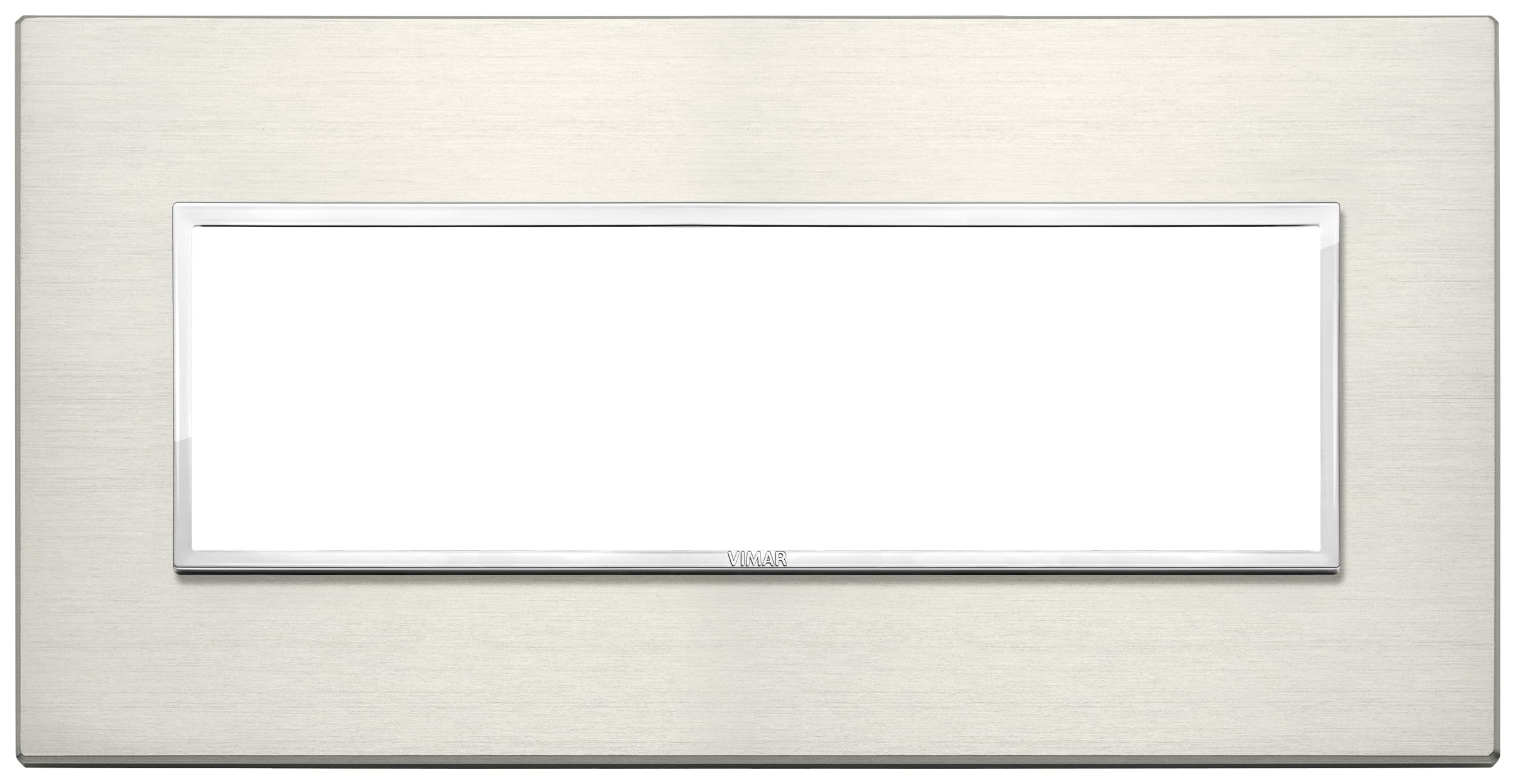 VIMAR - Placca 7M Titanio Moduli Alluminio Nobilitato Esclusivi 21657.08