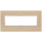 VIMAR - Placca 7 Moduli in Legno Naturale Rovere Sbiancato 21657.32