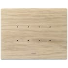 VIMAR - Placca 4 Moduli in Legno Naturale Rovere Sbiancato 21664.32