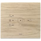 VIMAR - Placca Elettronica 3 Moduli Legno Naturale per Lettore Transponder Esterno