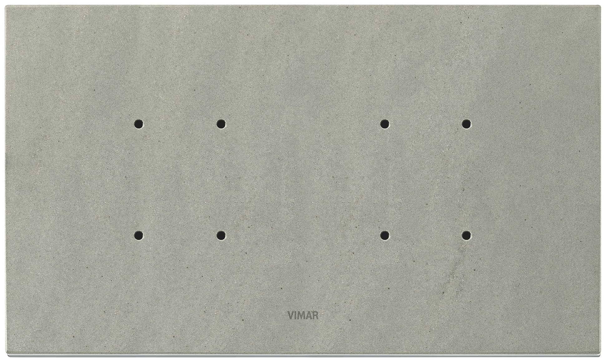 VIMAR - PLACCA 5MBS (2+BLANK+2) QUARZITE GRIGIA 21667.53