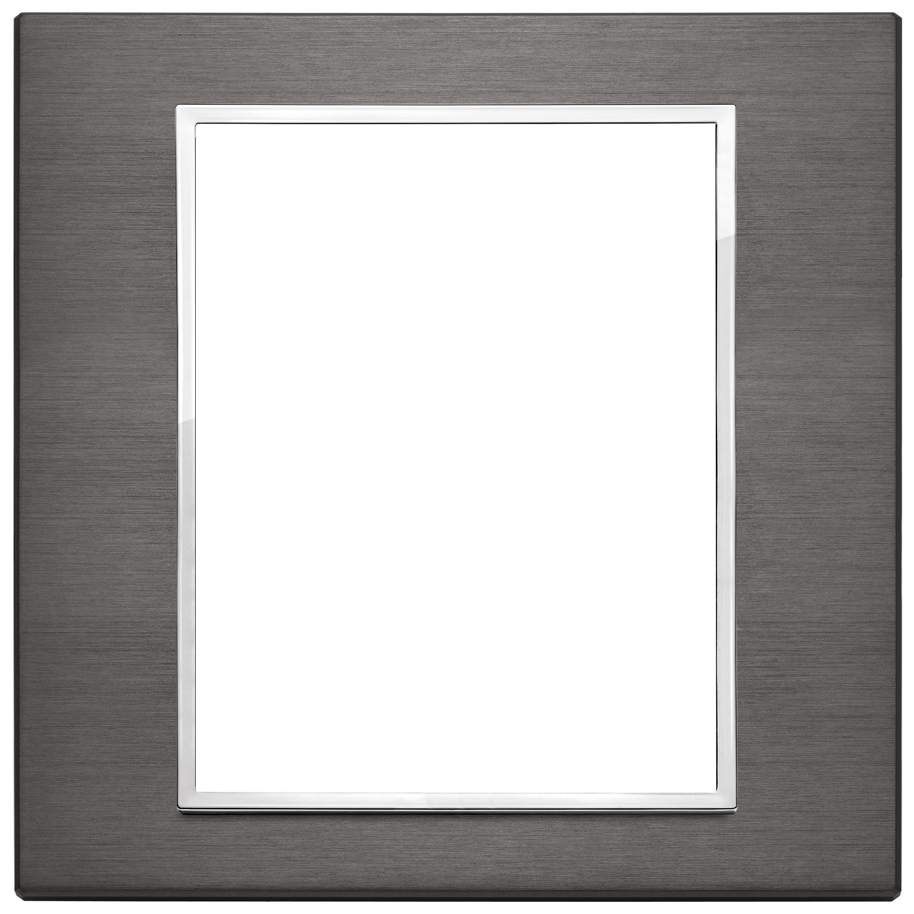 VIMAR - Placca 8M Grigio Lava - Moduli Alluminio Anodizzato Primari 21668.03