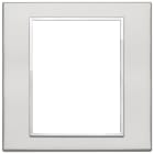 VIMAR - Placca 8M Argento Moduli Alluminio Nobilitato Esclusivi 21668.07.01