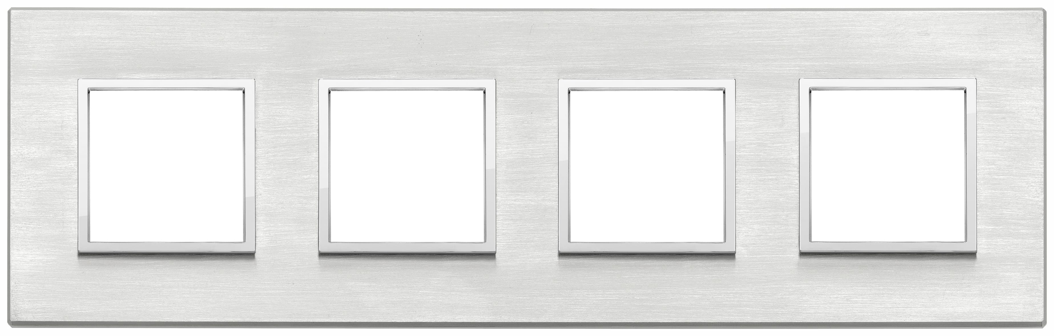 VIMAR - PLACCA 8M (2+2+2+2) INT71 GRIGIO NEXT 21669.02