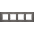 VIMAR - Placca 8M Int71 Grigio Lava - Alluminio Anodizzato Primari 21669.03
