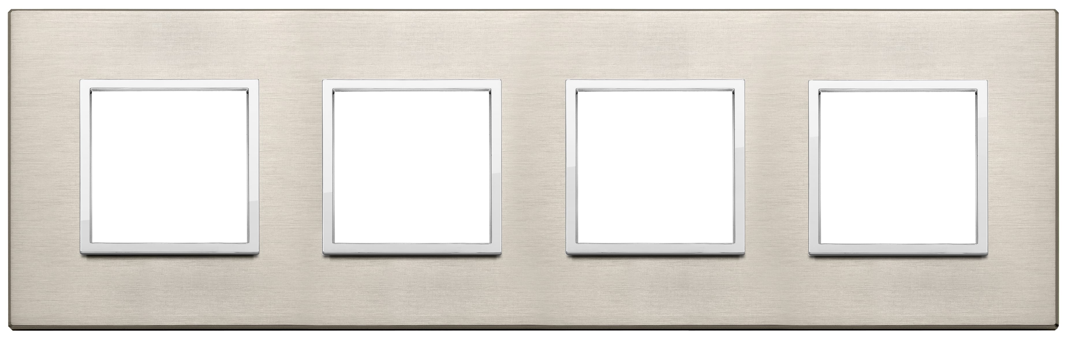 VIMAR - PLACCA 8M (2+2+2+2) INT71 BRONZO CHIARO 21669.04