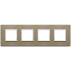 VIMAR - PLACCA 8M (2+2+2+2) INT71 BRONZO SCURO 21669.05