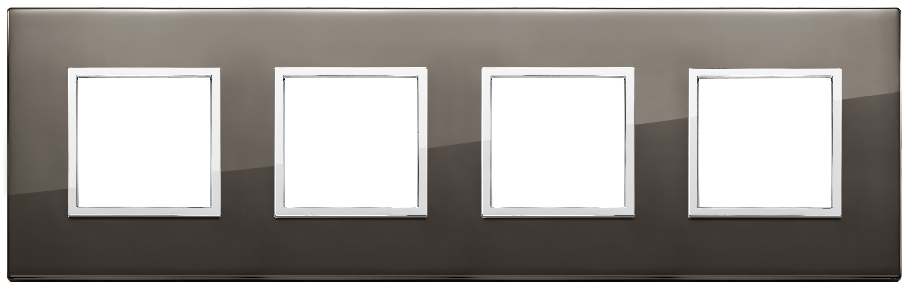 VIMAR - Placca 8M Int71 Nero Zaffiro - Moduli Interasse 71 Mm, Alluminio Nobilitato Esclusivi