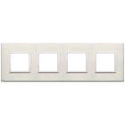 VIMAR - Placca 8M Int71 Titanio - Moduli Interasse 71 Mm Alluminio Nobilitato Esclusivi