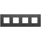 VIMAR - PLACCA 8M (2+2+2+2) INT71 NERO TOTALE