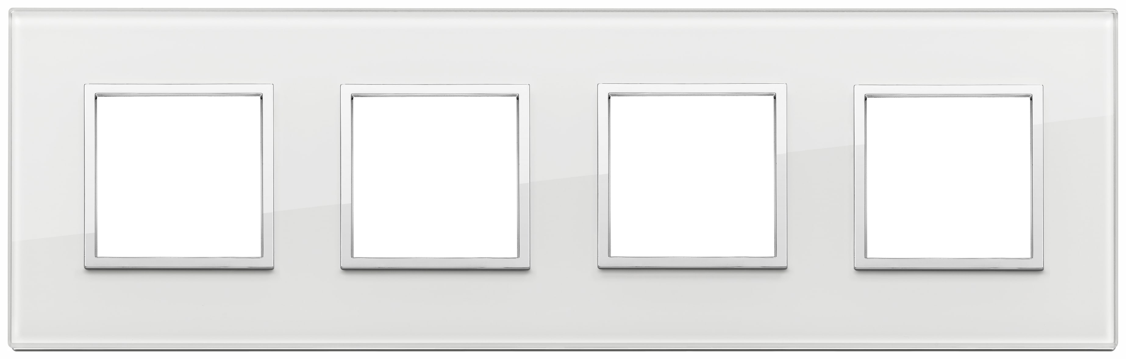 VIMAR - PLACCA 8M (2+2+2+2)INT71 BIANCO DIAMANTE