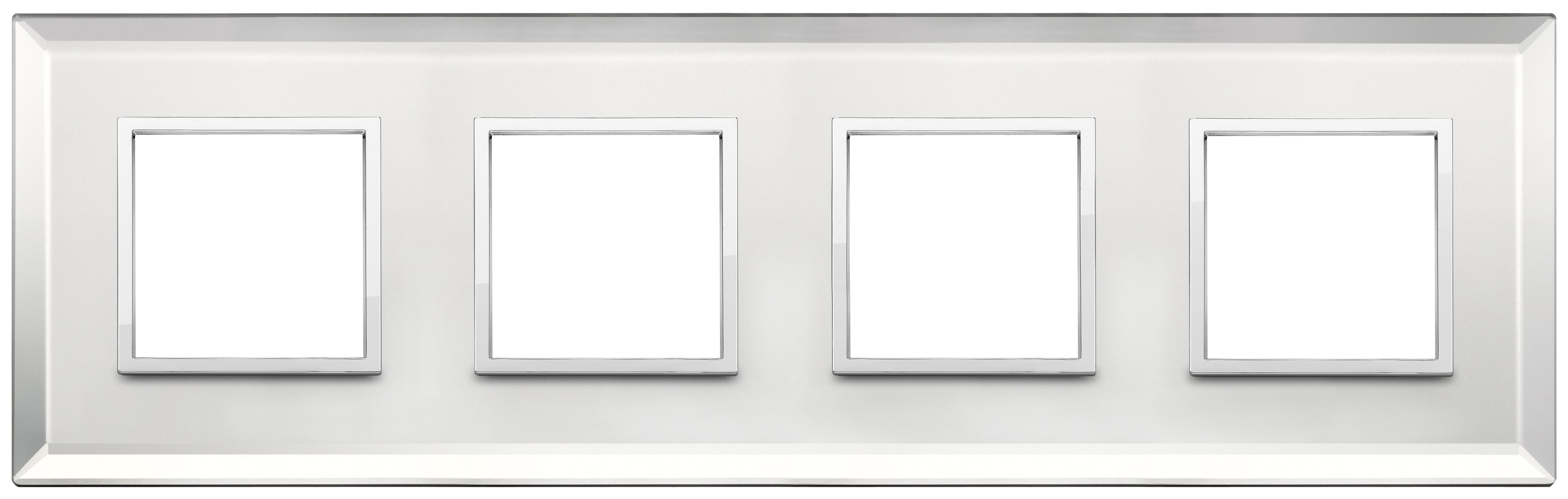 VIMAR - PLACCA 8M (2+2+2+2) INT71 ARGENTO GHIAC. 21669.72