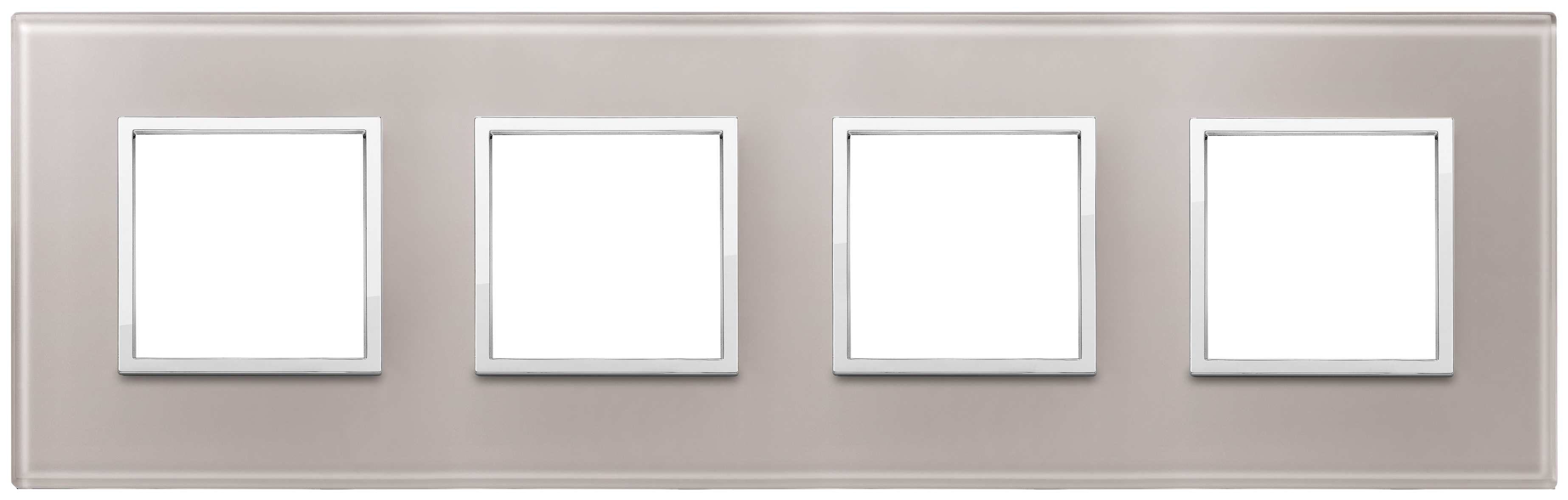 VIMAR - PLACCA 8M (2+2+2+2) INT71 GRIGIO PERLA