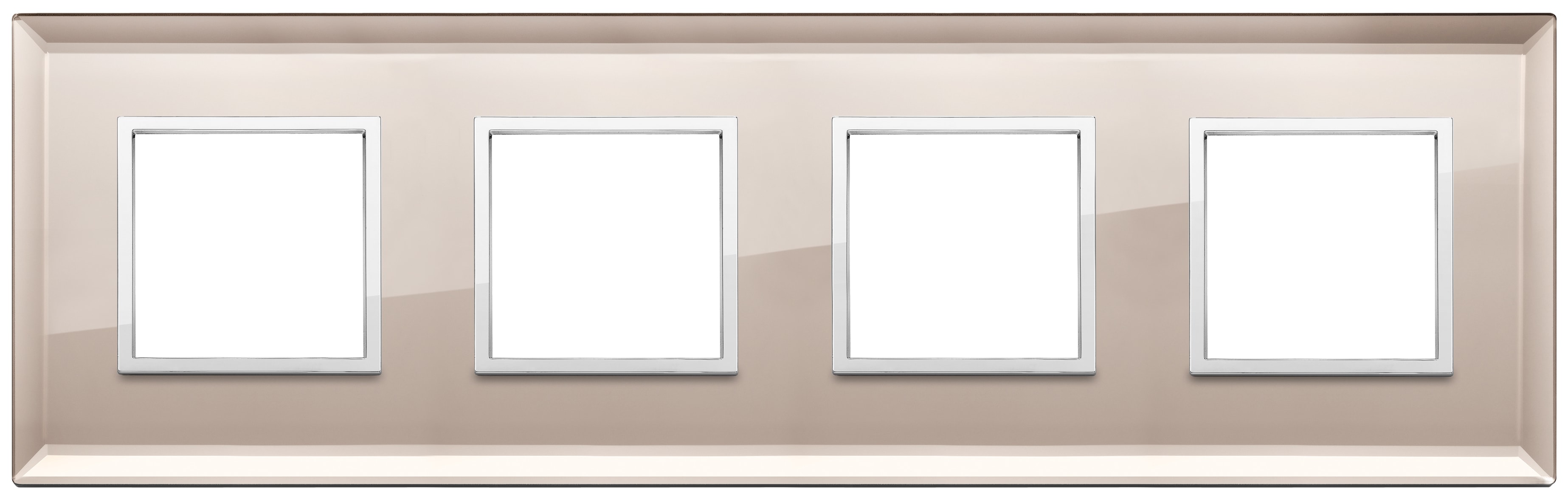 VIMAR - PLACCA 8M (2+2+2+2) INT71 SPECCHIO BRONZ