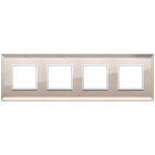 VIMAR - PLACCA 8M (2+2+2+2) INT71 SPECCHIO BRONZ