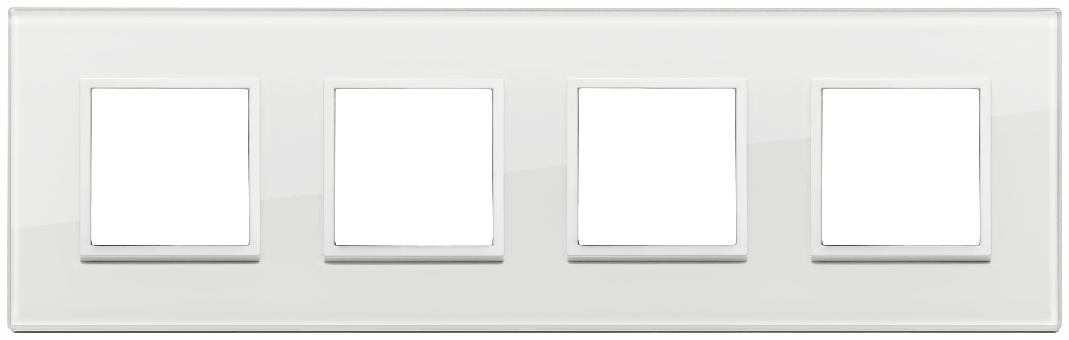 VIMAR - PLACCA 8M (2+2+2+2)INT71 BIANCO TOT DIAM