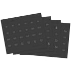 VIMAR - Etichette Adesive Illuminabili per Personalizzazione Comandi Eikon Tactil - Grigio 21847.6