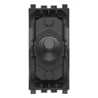 VIMAR - Pulsante Commutatore 2P 10A Vintage Grigio con Posizione Off Centrale Antracite