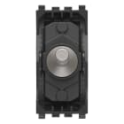 VIMAR - Pulsante Commutatore 2P 10A Vintage Nichel Spazzolato con Posizione Off Centrale 250V~ 6 Morsetti 22061.11