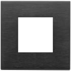 VIMAR - PLACCA 2M NERO SPAZZOLATO