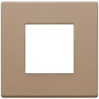 VIMAR - Placca 2 Moduli Pelle Naturale Savana 22642.21