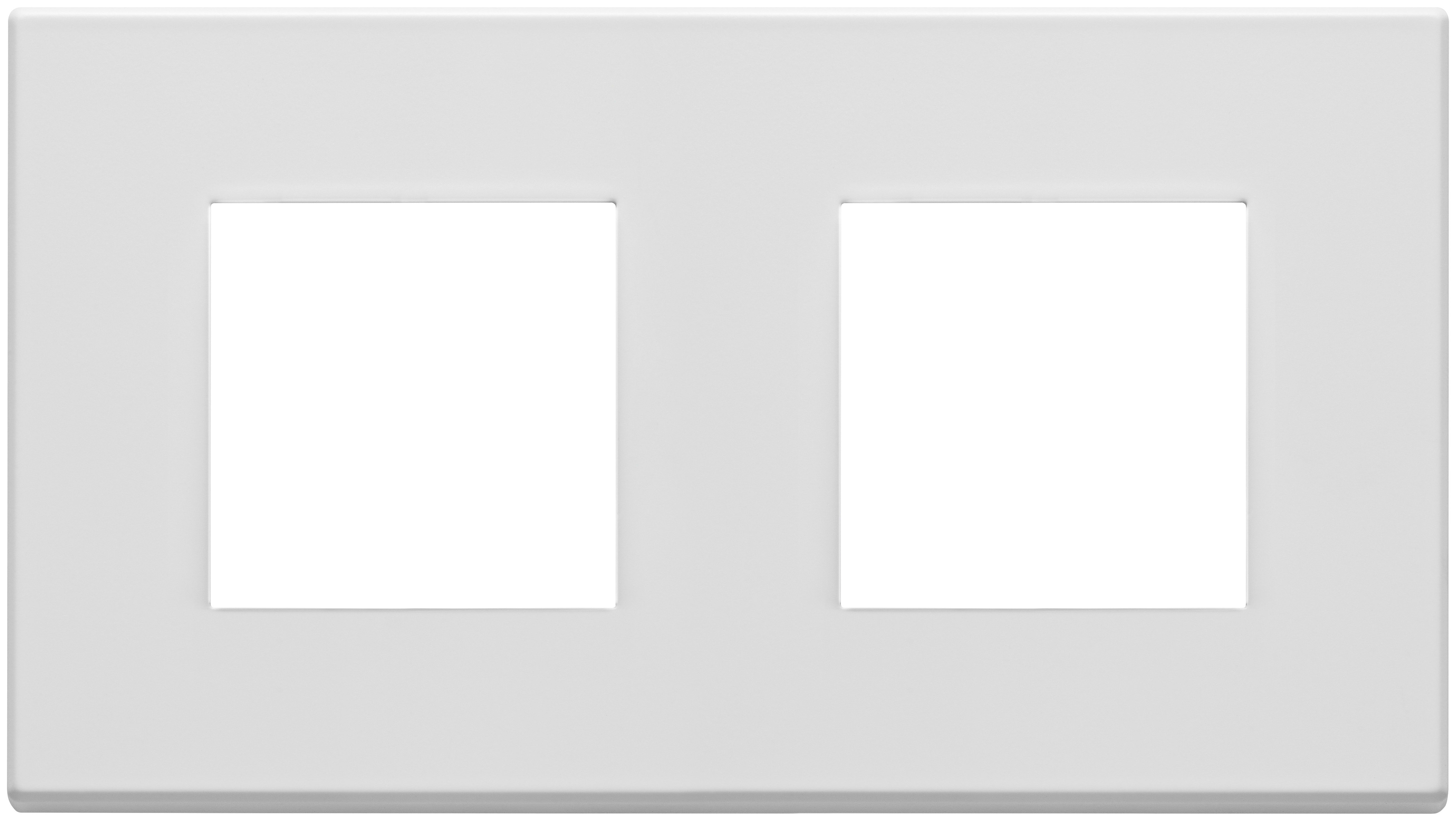 VIMAR - PLACCA 4M (2+2)INT71 BIANCO MATT 22643.01