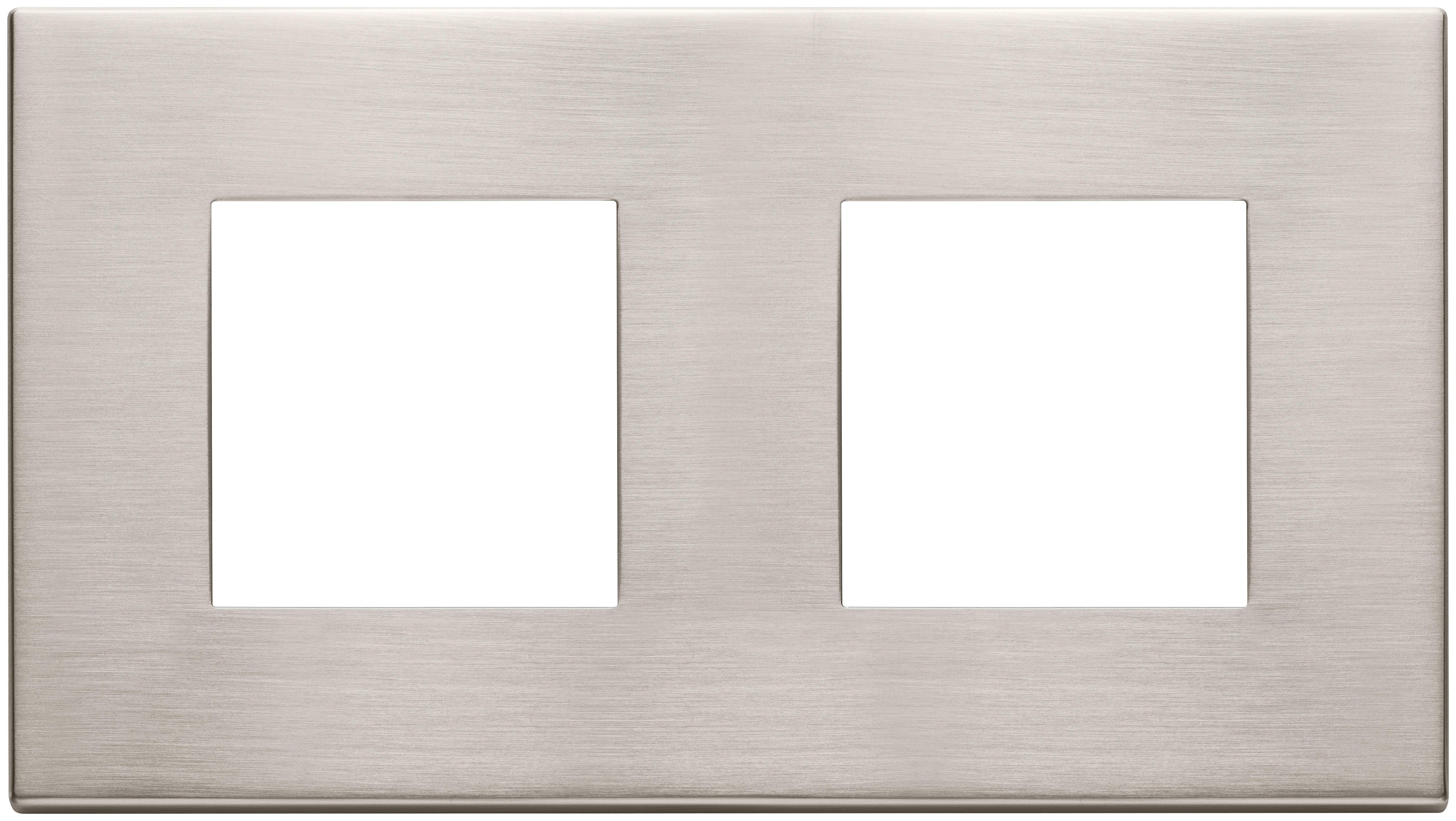 VIMAR - PLACCA 4M (2+2)INT71 NICHEL SPAZZOLATO 22643.11