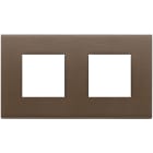 VIMAR - PLACCA 4M (2+2)INT71 BRONZO SCURO SPAZZ.