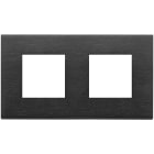 VIMAR - PLACCA 4M (2+2)INT71 NERO SPAZZOLATO 22643.13