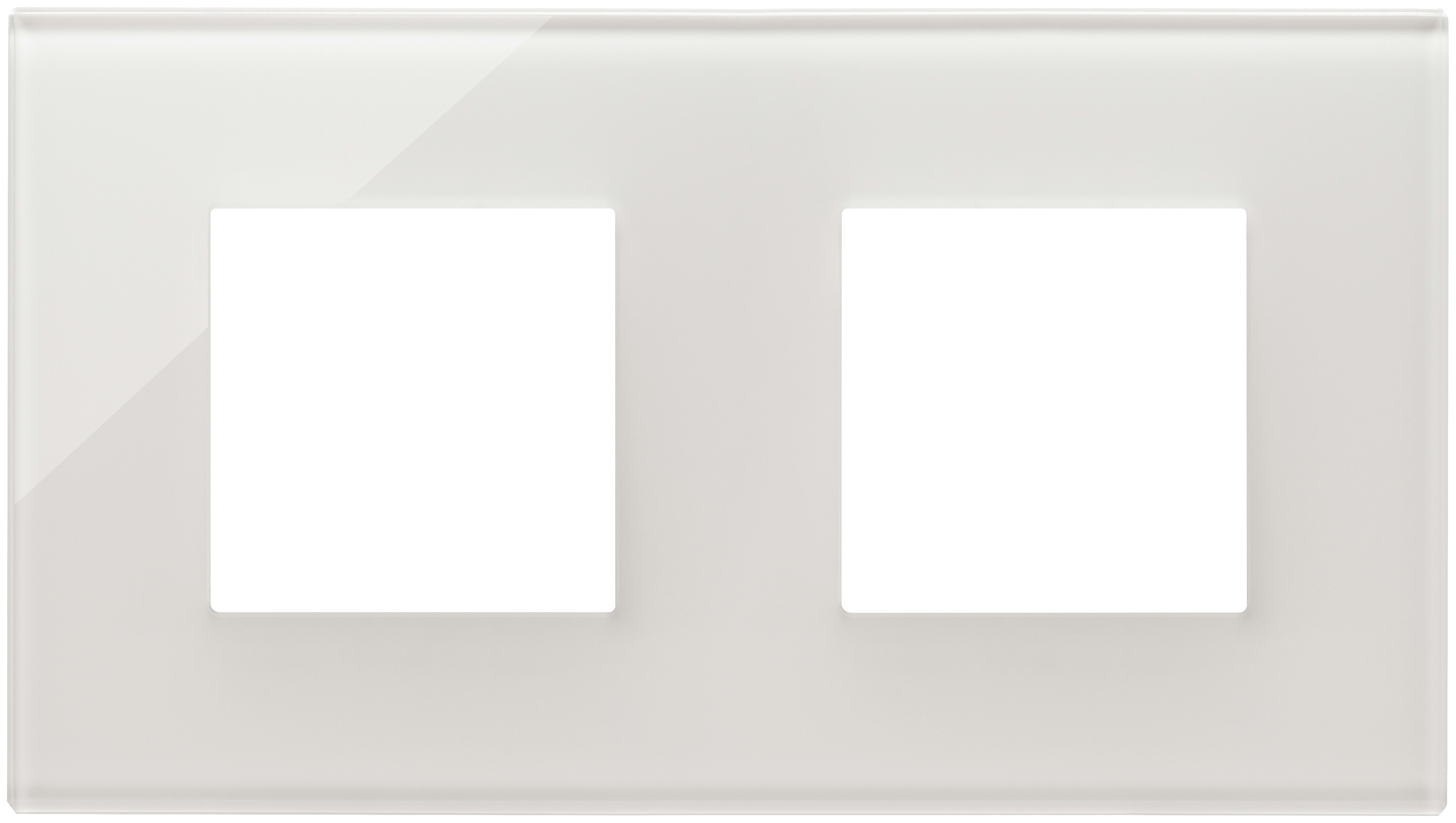 VIMAR - PLACCA 4M (2+2)INT71 BIANCO LATTE