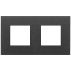 VIMAR - PLACCA 4M (2+2)INT71 NERO SATINATO 22643.73