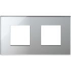 VIMAR - PLACCA 4M (2+2)INT71 ARGENTO GHIACCIO