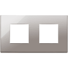 VIMAR - PLACCA 4M (2+2)INT71 CROMO NERO 22643.83