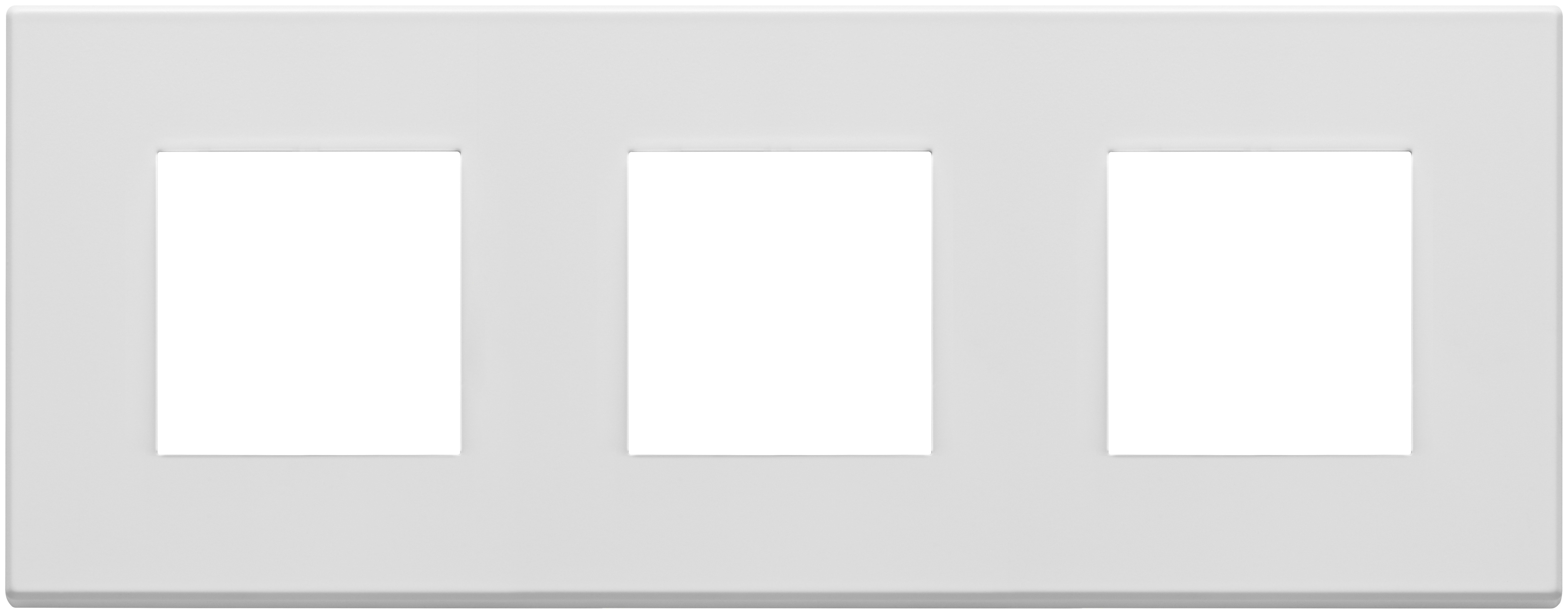 VIMAR - PLACCA 6M (2+2+2) INT71 BIANCO MATT 22644.01