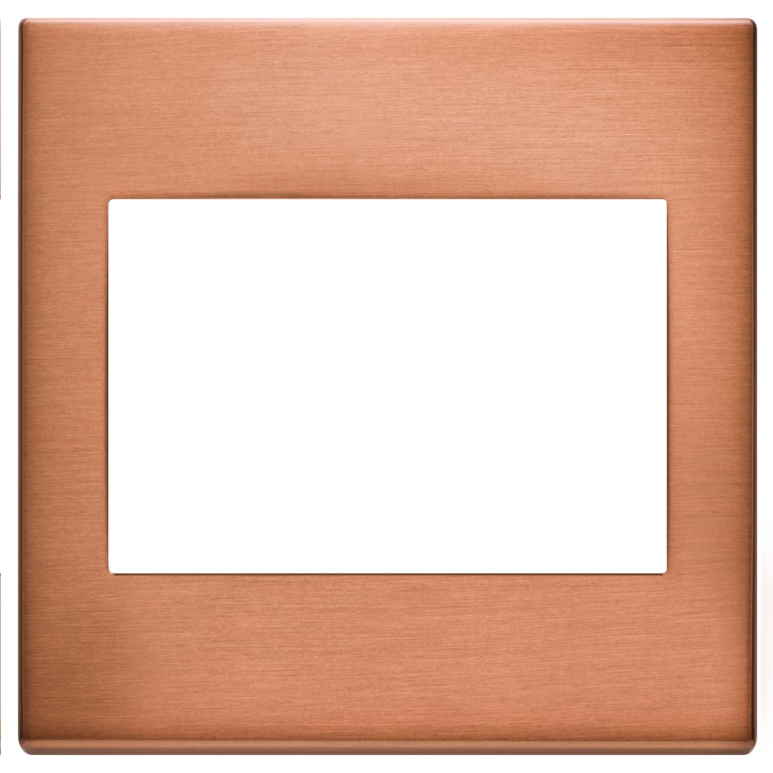 VIMAR - Placca 3 Moduli in Metallo Rame Spazzolato 22648.86