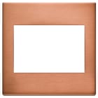 VIMAR - Placca 3 Moduli in Metallo Rame Spazzolato 22648.86