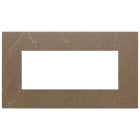 VIMAR - Placca 5 Moduli Pietra Lavorata Coffee Brown 22649.52