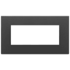 VIMAR - PLACCA 5M BS NERO SATINATO 22649.73