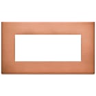 VIMAR - Placca 5 Moduli in Metallo Esclusivo Rame Spazzolato