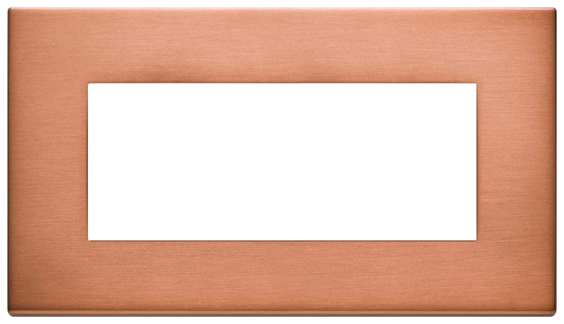 VIMAR - Placca 5 Moduli in Metallo Esclusivo Rame Spazzolato 22649.86