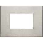 VIMAR - PLACCA 3M NICHEL SPAZZOLATO