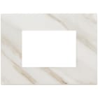 VIMAR - Placca 3M Pietra Lavorata Bianco Calacatta Moduli