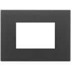 VIMAR - PLACCA 3M NERO SATINATO