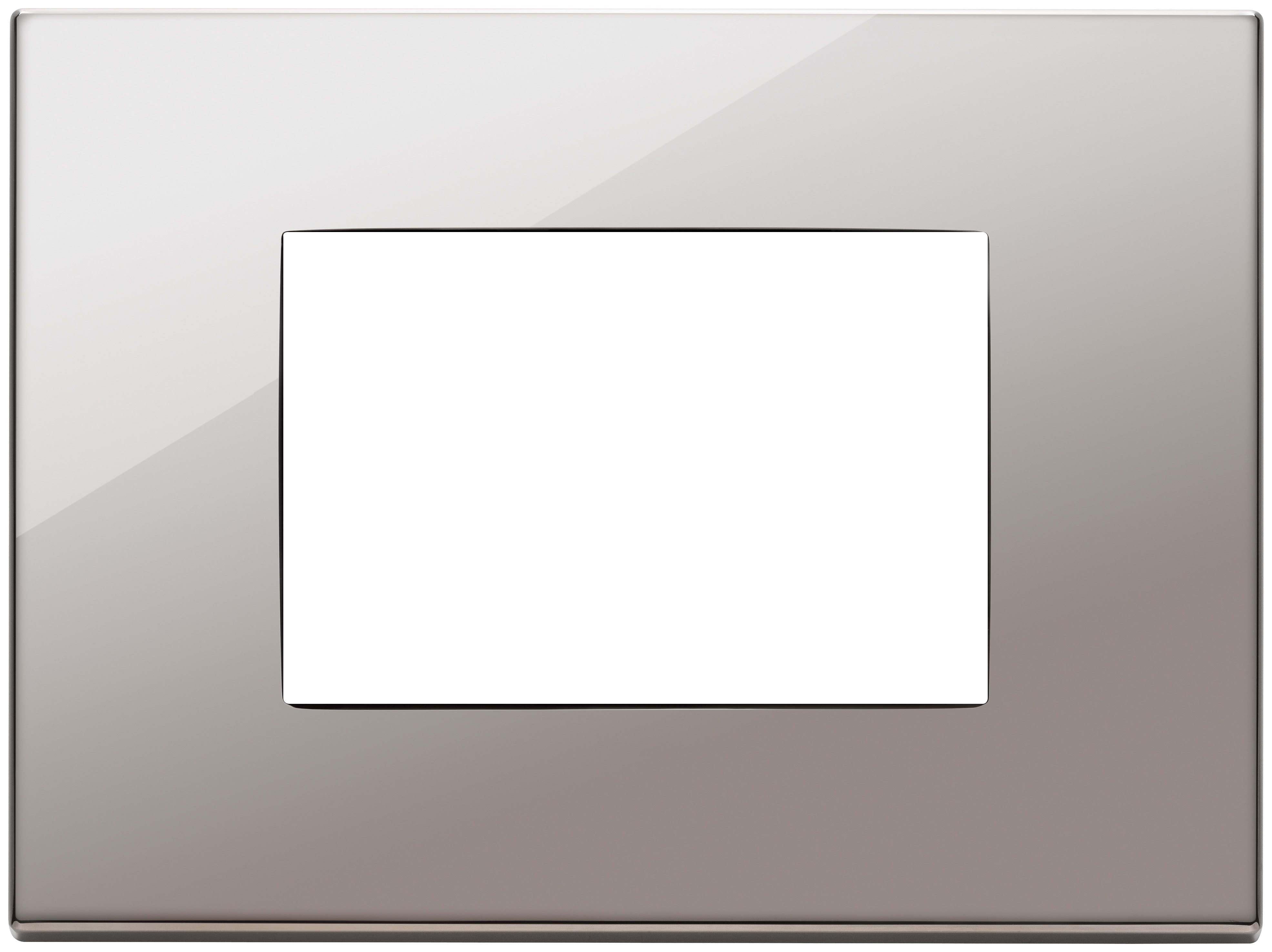 VIMAR - PLACCA 3M CROMO NERO 22653.83