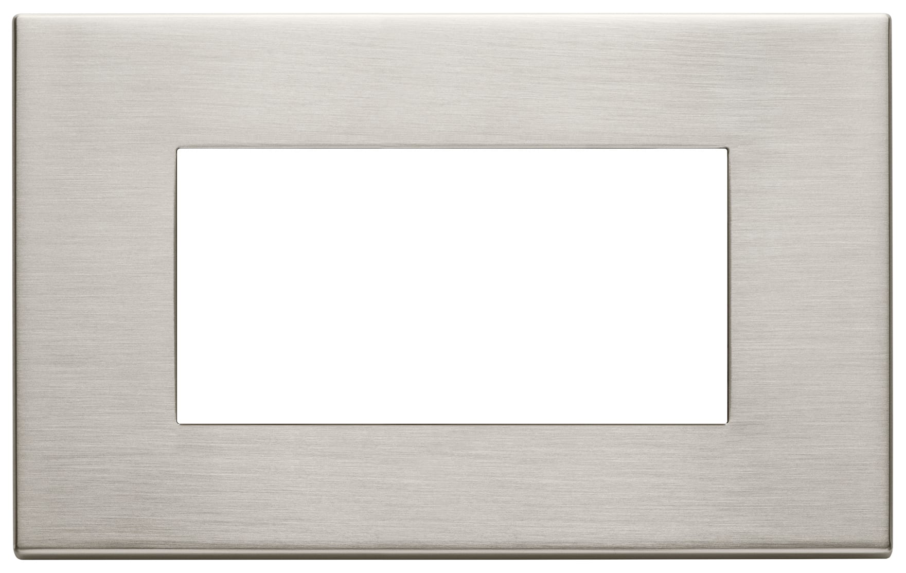 VIMAR - PLACCA 4M NICHEL SPAZZOLATO