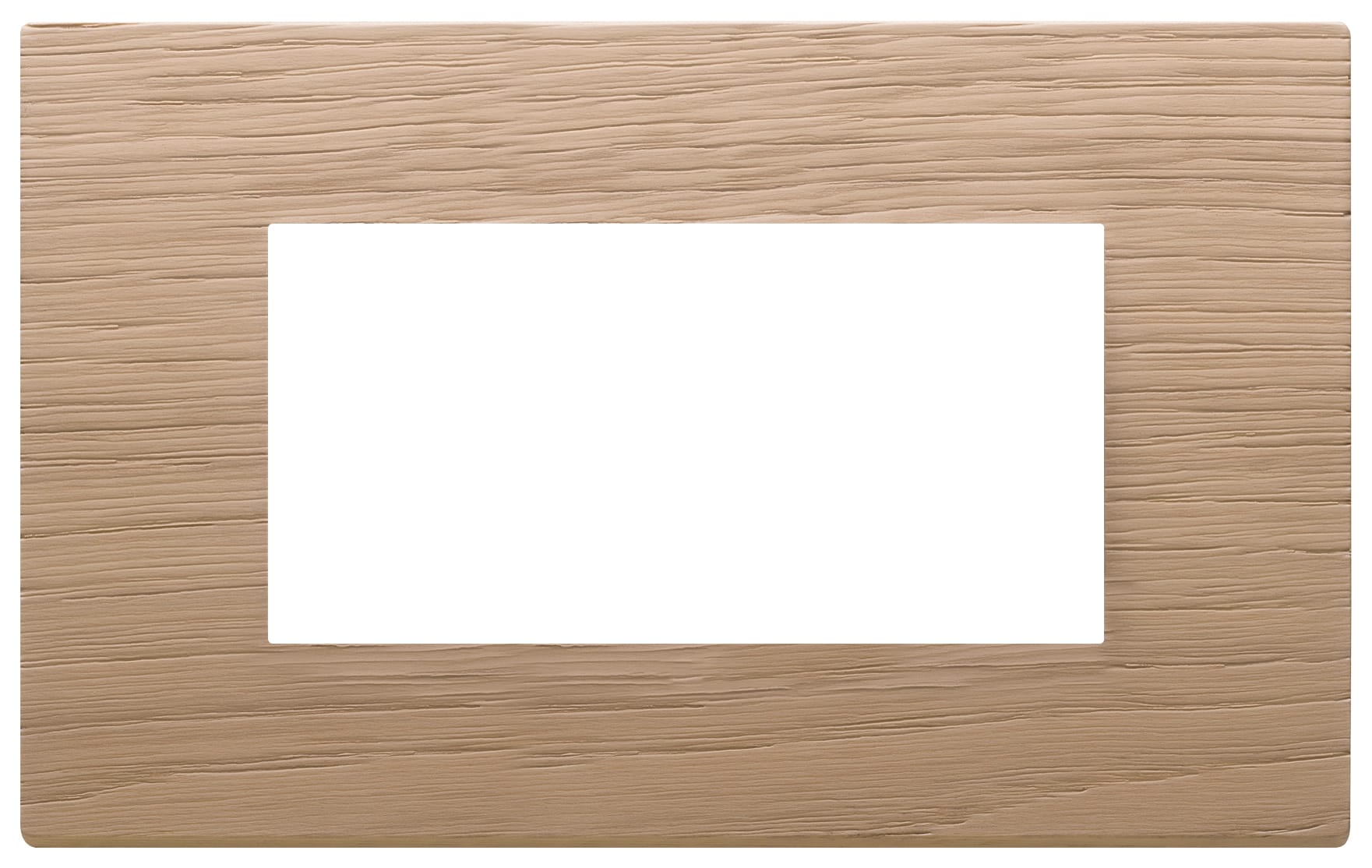 VIMAR - Placca 4 Moduli in Legno Rovere Solide 22654.31