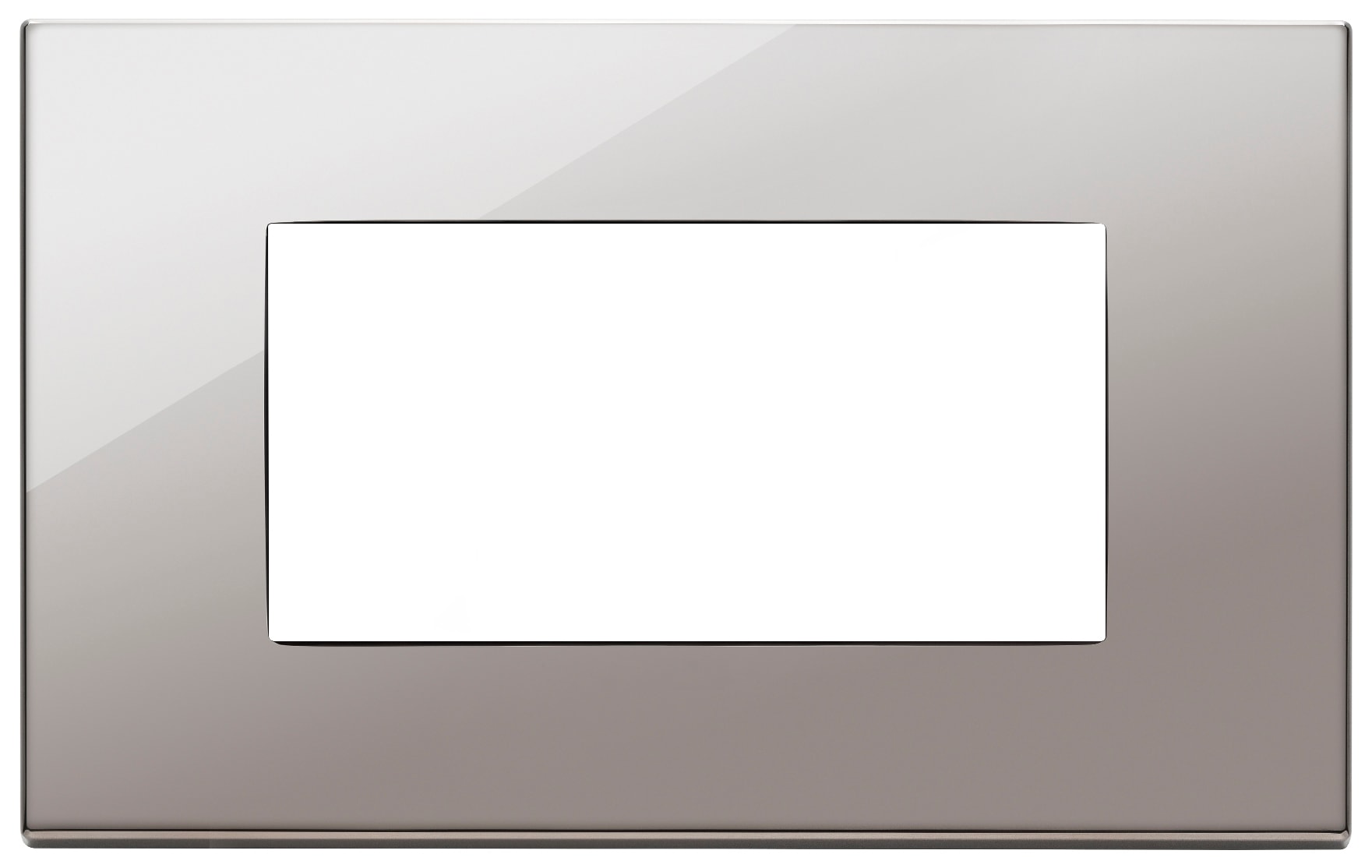 VIMAR - PLACCA 4M CROMO NERO 22654.83