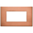 VIMAR - Placca 4 Moduli in Metallo Esclusivo Rame Spazzolato 22654.86