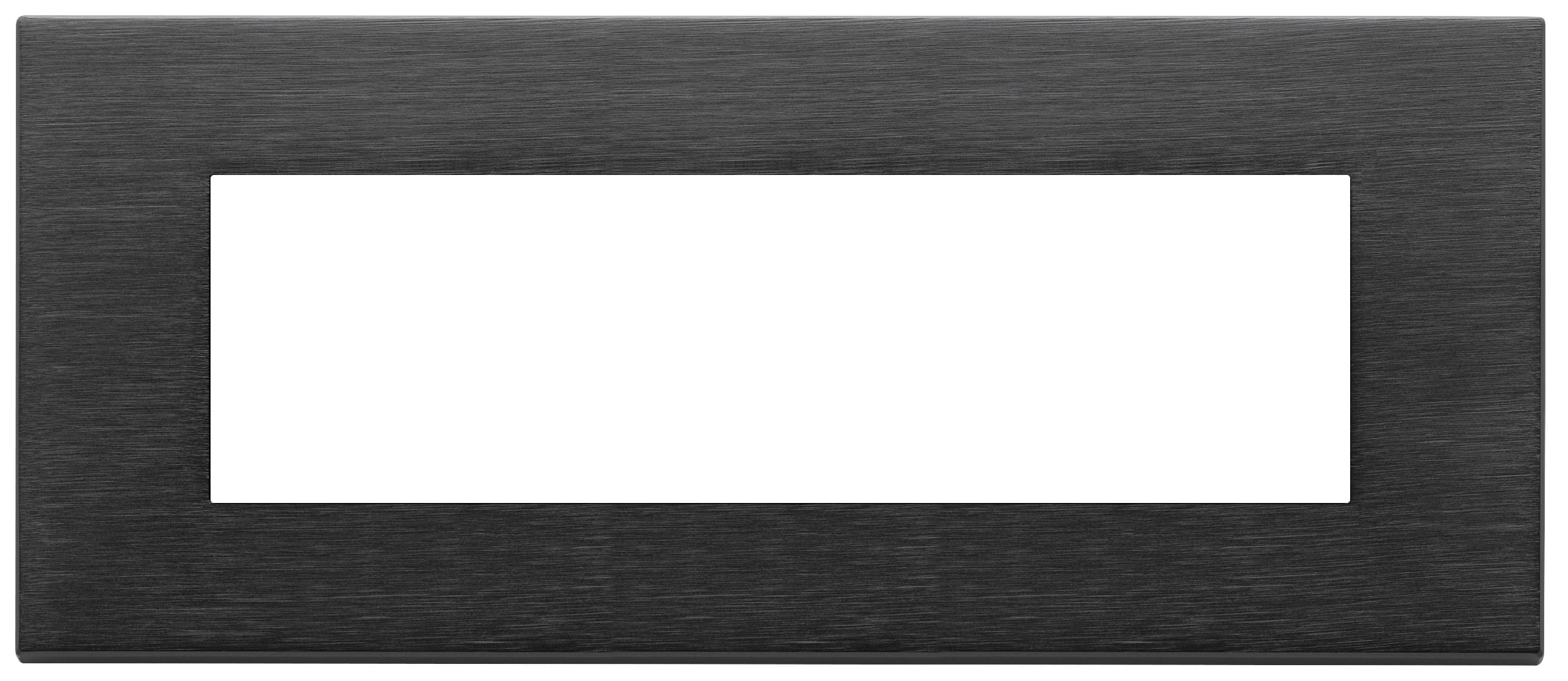 VIMAR - PLACCA 7M NERO SPAZZOLATO